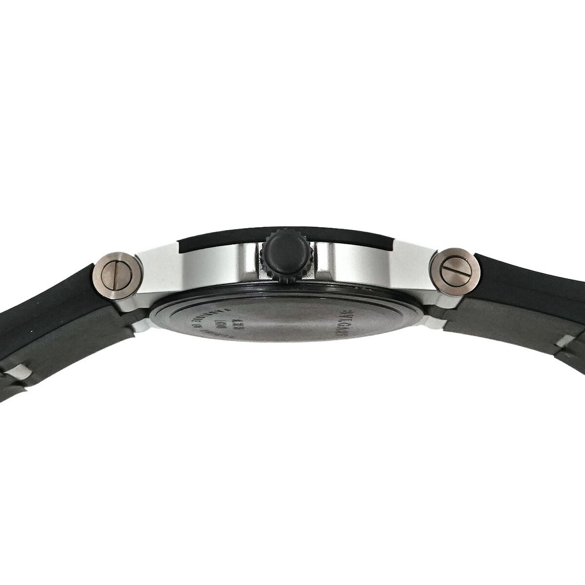 ブルガリ 腕時計 アルミニウム AL32TA クォーツ デイト ブラック ブルガリ 腕時計 アルミニウム AL32TA クォーツ デイト ブラック