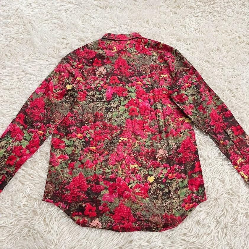 美品 Paul Smith 花柄 ドレスシャツ 長袖シャツ M コットン www