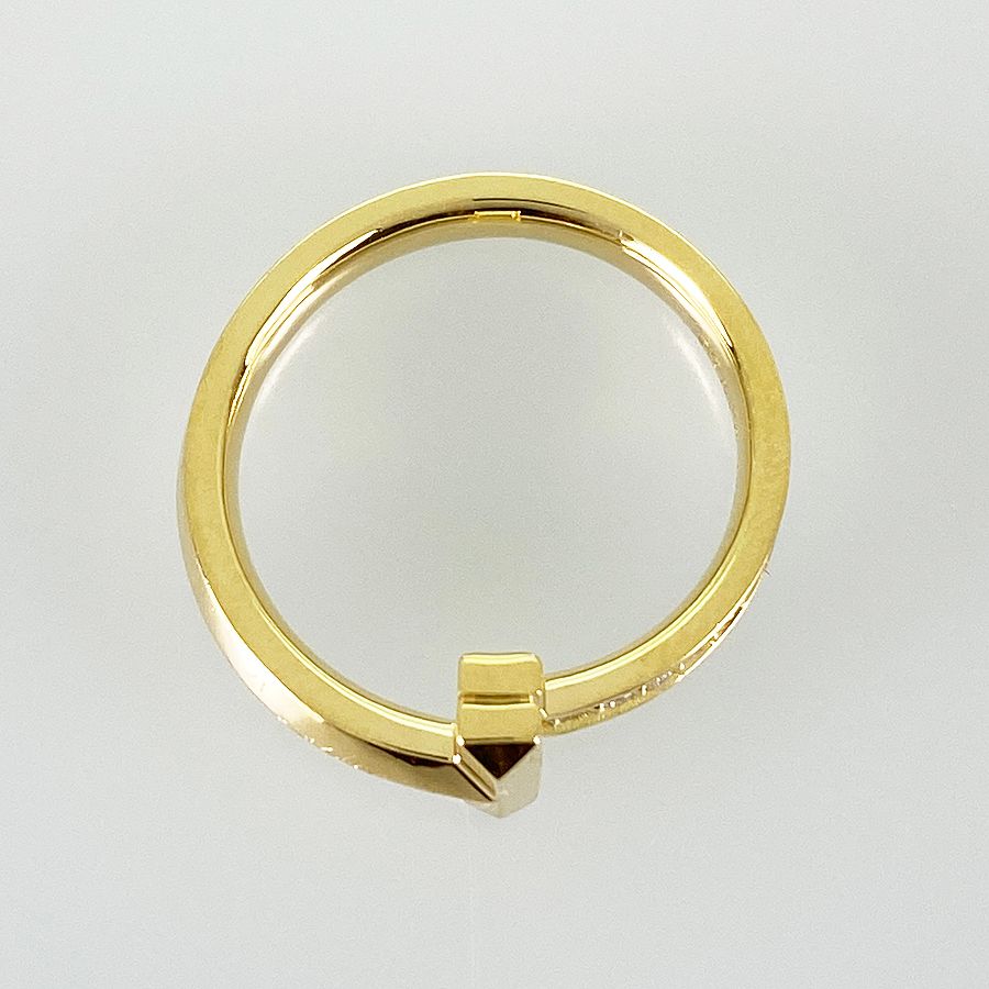 ティファニー TIFFANY&Co. Tワン K18YG ダイヤモンド 9号(49