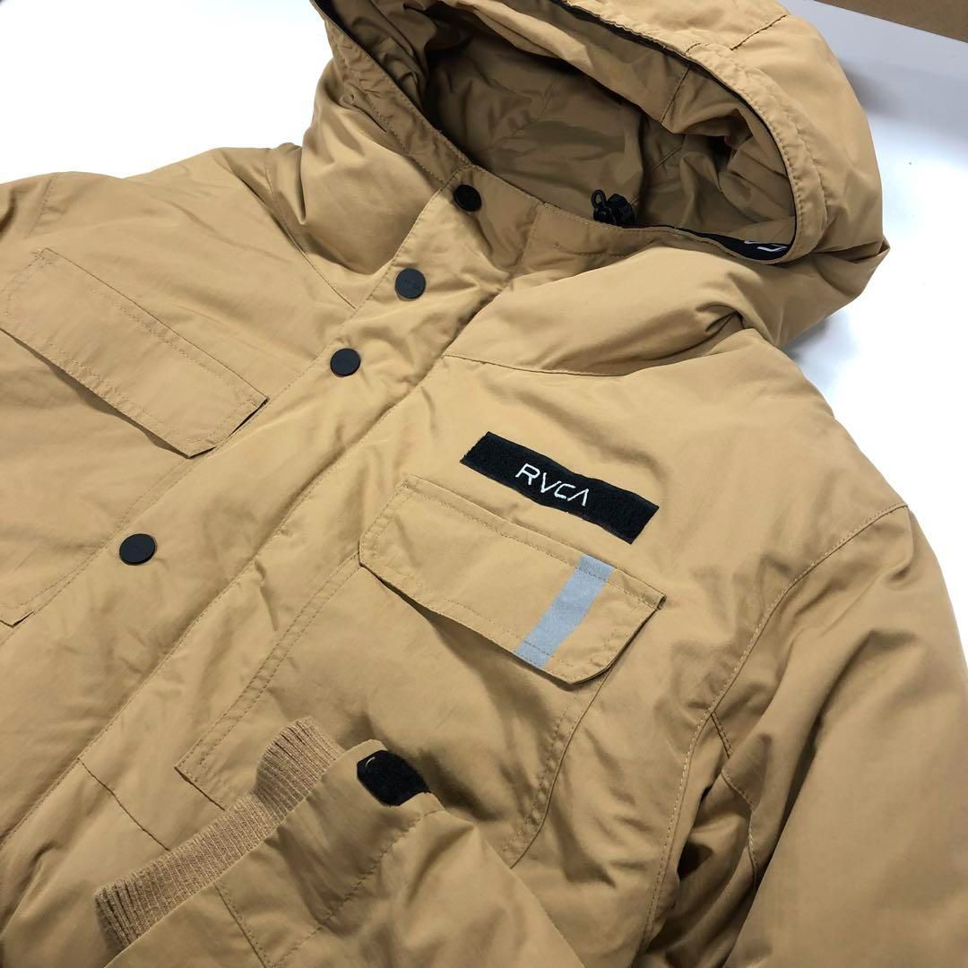 RVCA 中綿 ダウンジャケット ベージュ メンズM - メルカリ