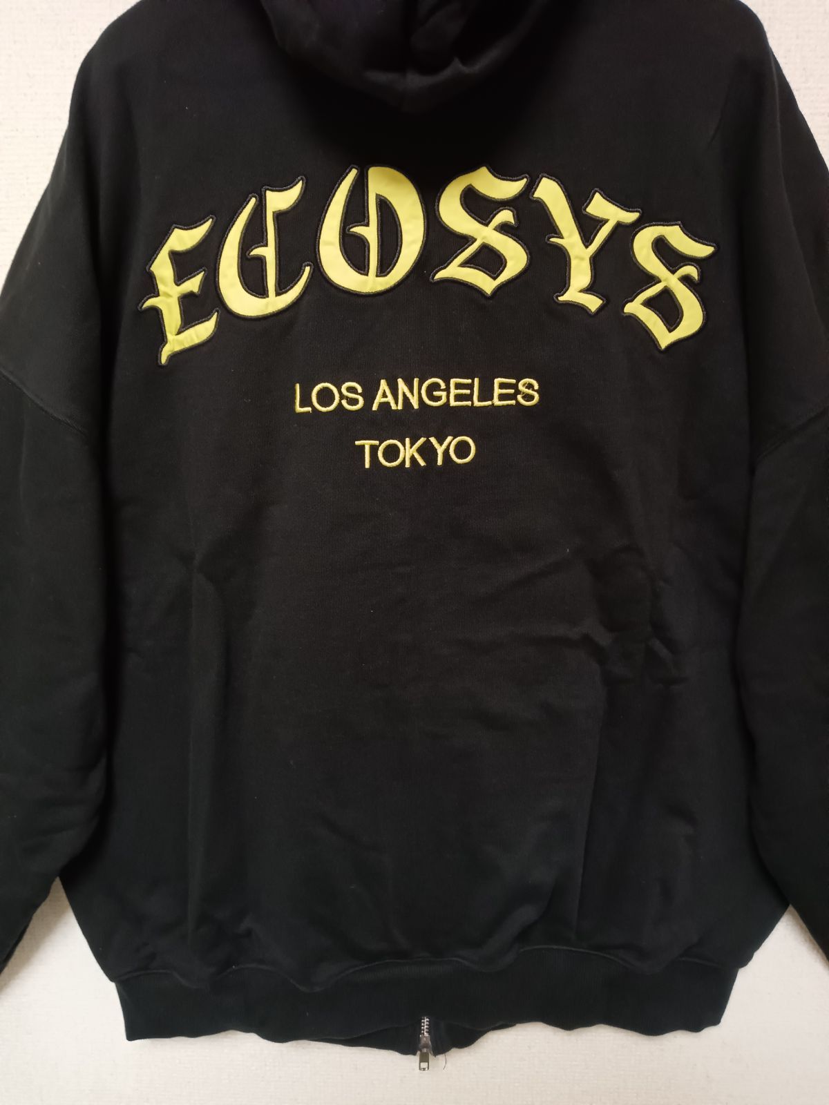 美品SUPPLIER×ECOSYSコラボジップパーカーSKULLスカルサプライヤー