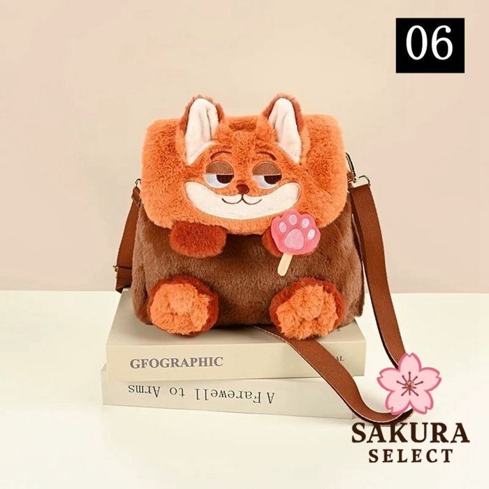 【未使用】CUTE　ぬいぐるみ生地　ふわふわバック GOODS】春っぽいふわふわぬいぐるみバックパック | 韓国子供服