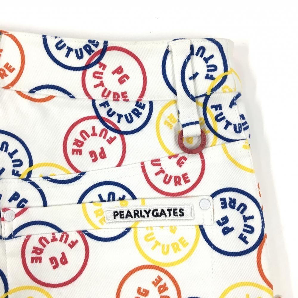 スカート 白×マルチ