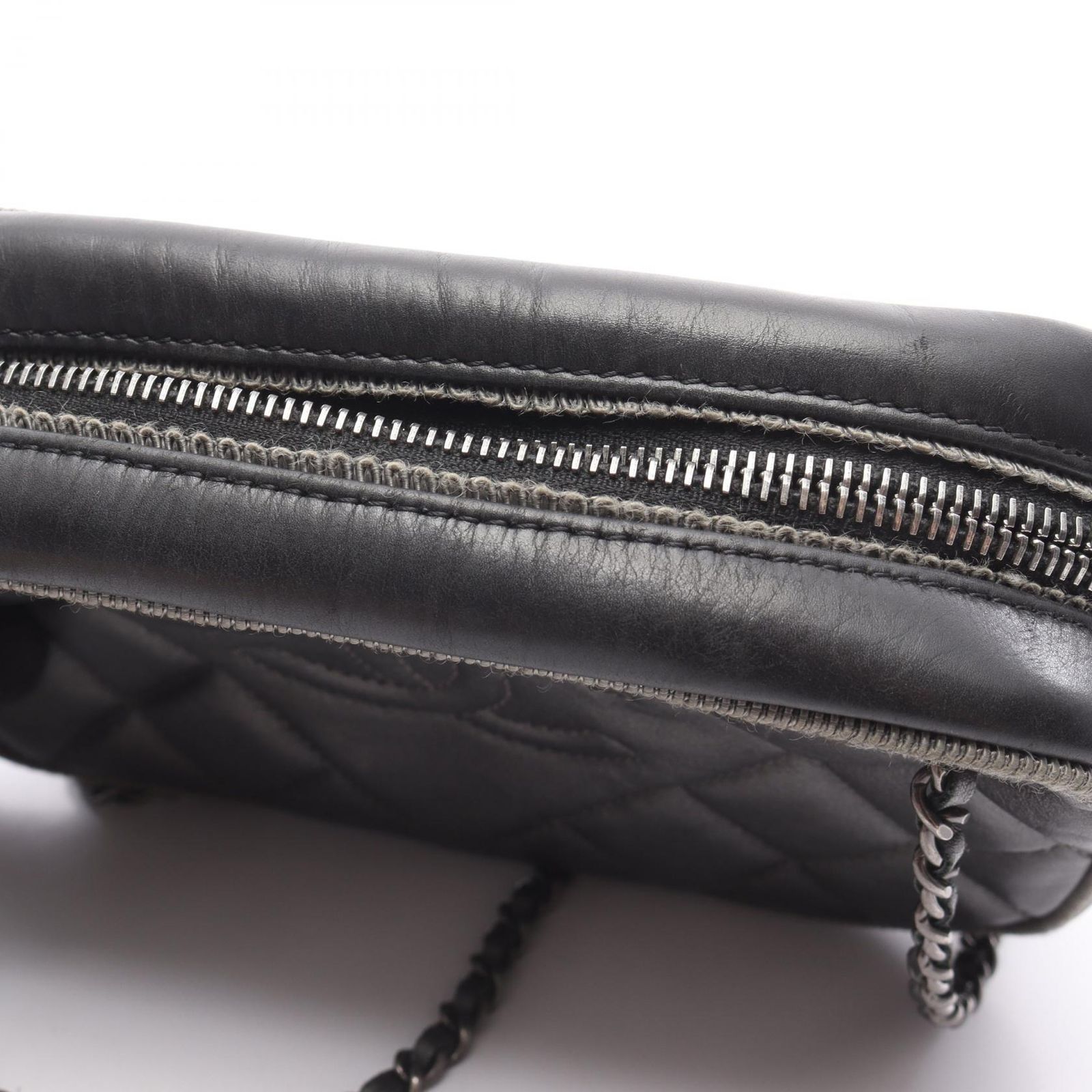 シャネル CHANEL ショルダーバッグ ココマーク シルバーグレー