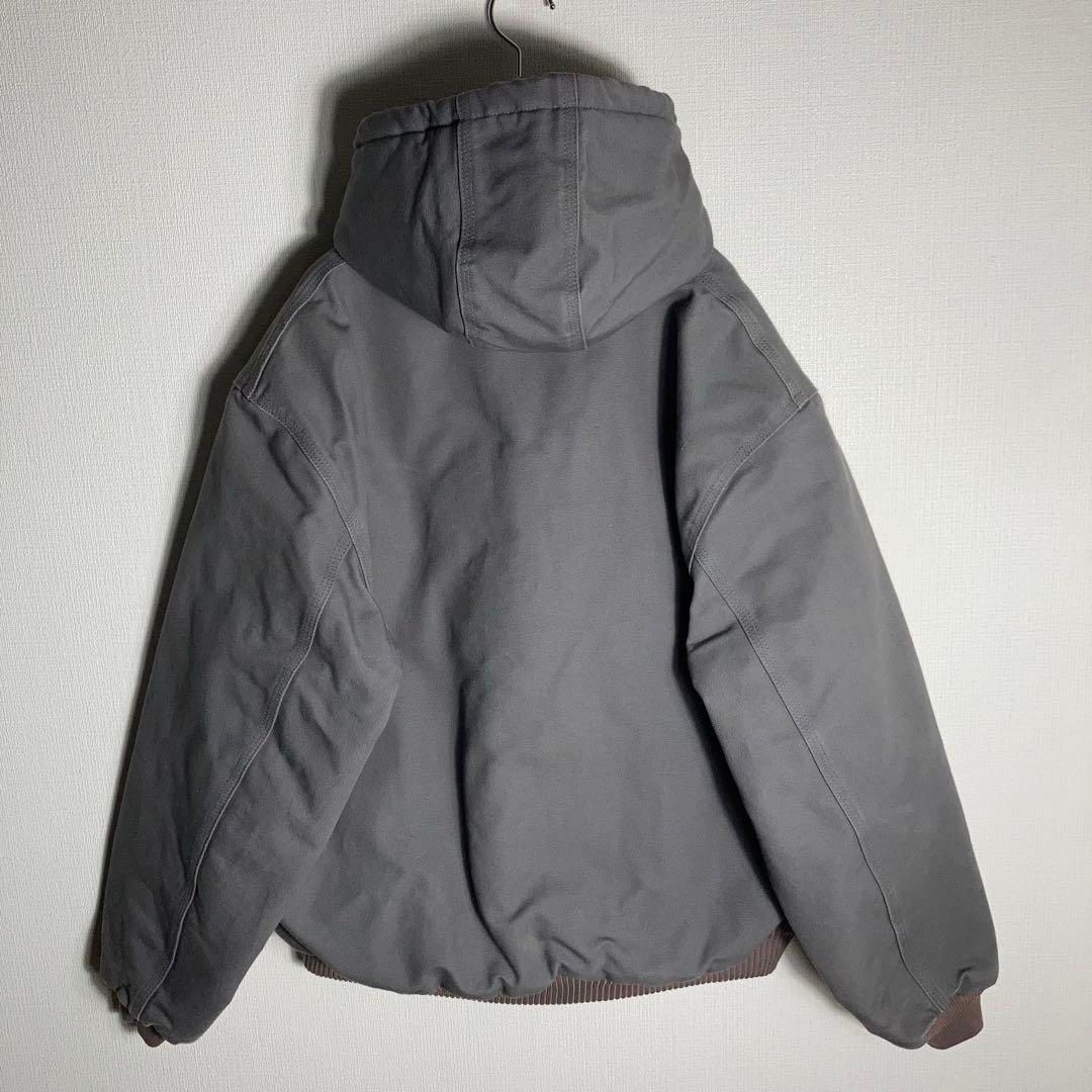USA製】Carhartt アクティブジャケット ダック地 グレー L