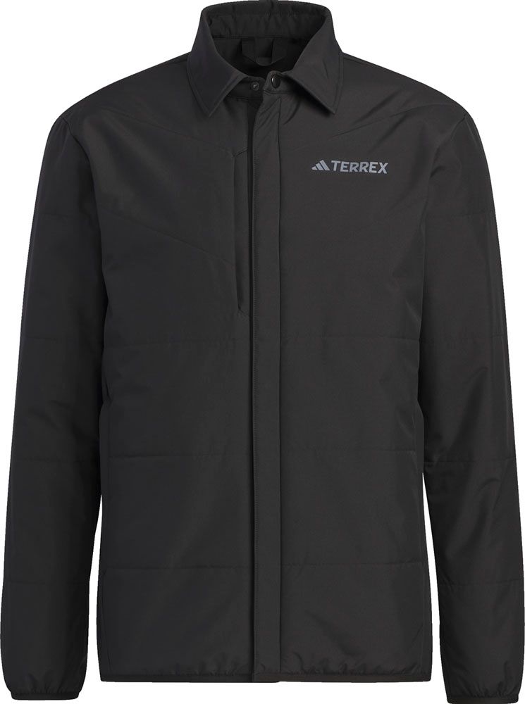 アディダス adidas アウトドア 軽量パデッドジャケット メンズ ウェア アウター 中綿ジャケット 防寒 防寒着 重ね着 撥水加工 散歩 ウォーキング 保温性 防寒ウェア ジャケット ポケット HAR25 IL9014 ブラック