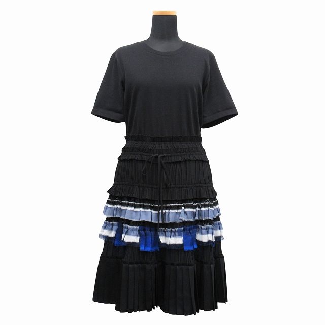 美品 3.1 フィリップリム 3.1 phillip lim プリーツ加工 ボーダー 異 
