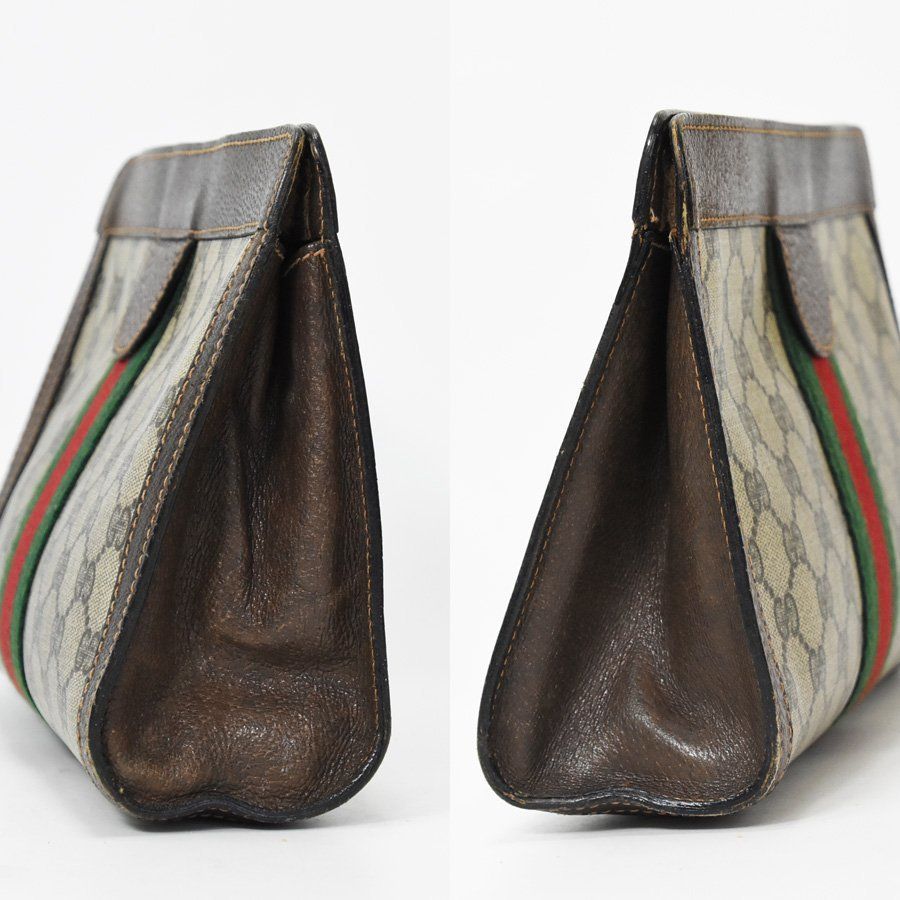 中古C】GUCCI グッチ オールドグッチ GG柄 シェリーライン