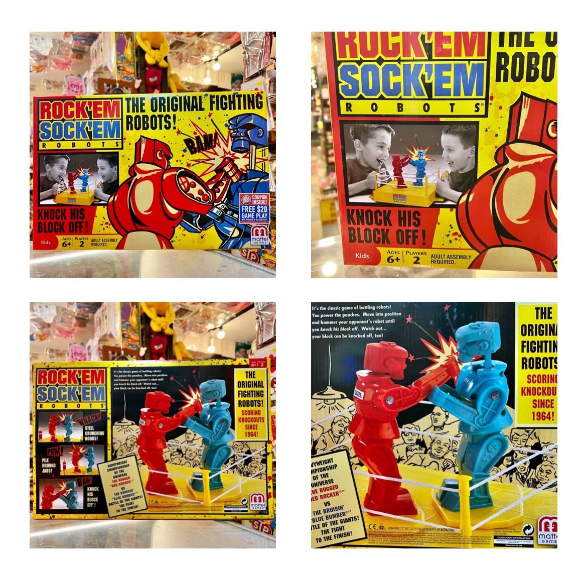トイストーリー2 登場 ROCK'EM SOCK'EM ROBOTS マテル 復刻版 Rock'em