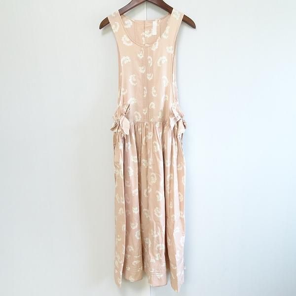 spc ピンクハウス PINKHOUSE ワンピース ピンク 白 ノースリーブ