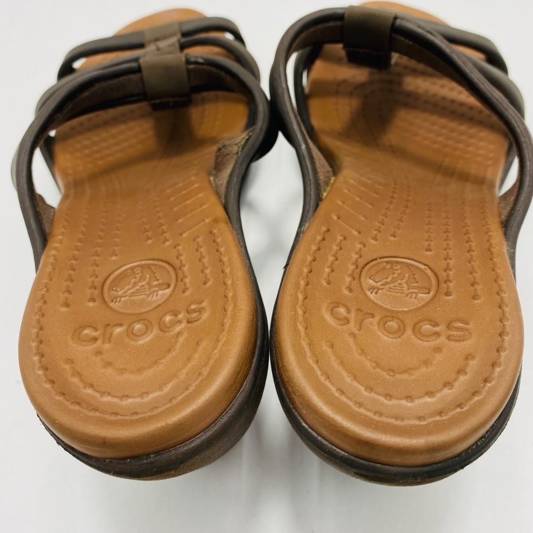 未使用 廃盤 クロックス ミュール ブラウン 希少 crocs サイプラス サンダル 廃盤 W7 ブラウン ミュール