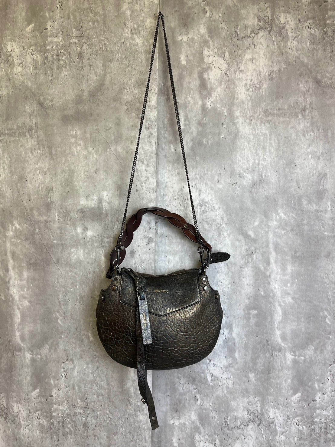 希少✨JIMMY CHOO レザー トート2wayバッグ レッドブラウン✨ 【公式通販】