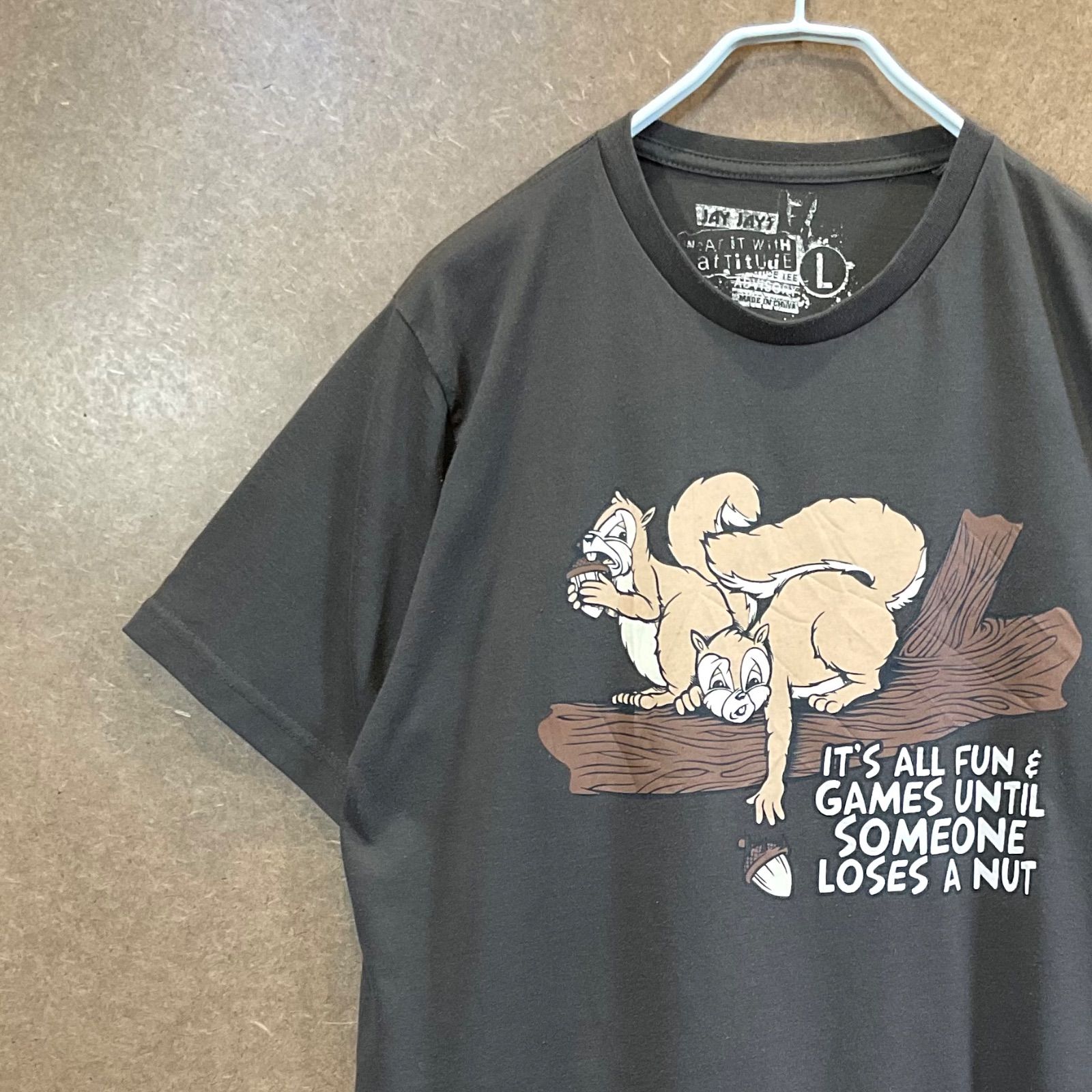リス アニマル Tシャツ フェード ヴィンテージ 半袖 動物 USA