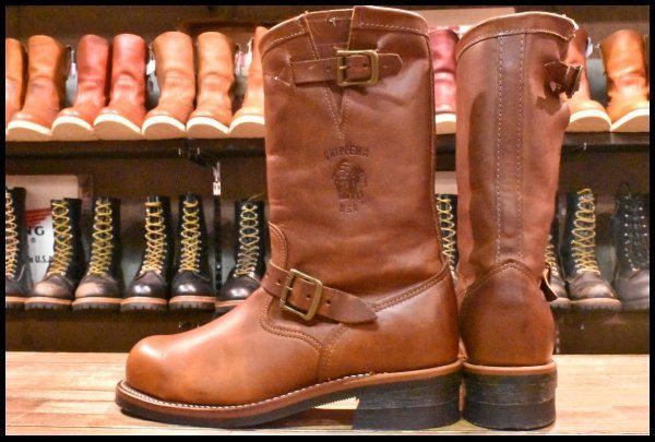 8E 美品 黒タグ】Chippewa チペワ エンジニア 91066 茶 タンレネゲード ブラウン 11インチハイト スチールトゥ ブーツ  HOPESMORE【EK316】 - メルカリ