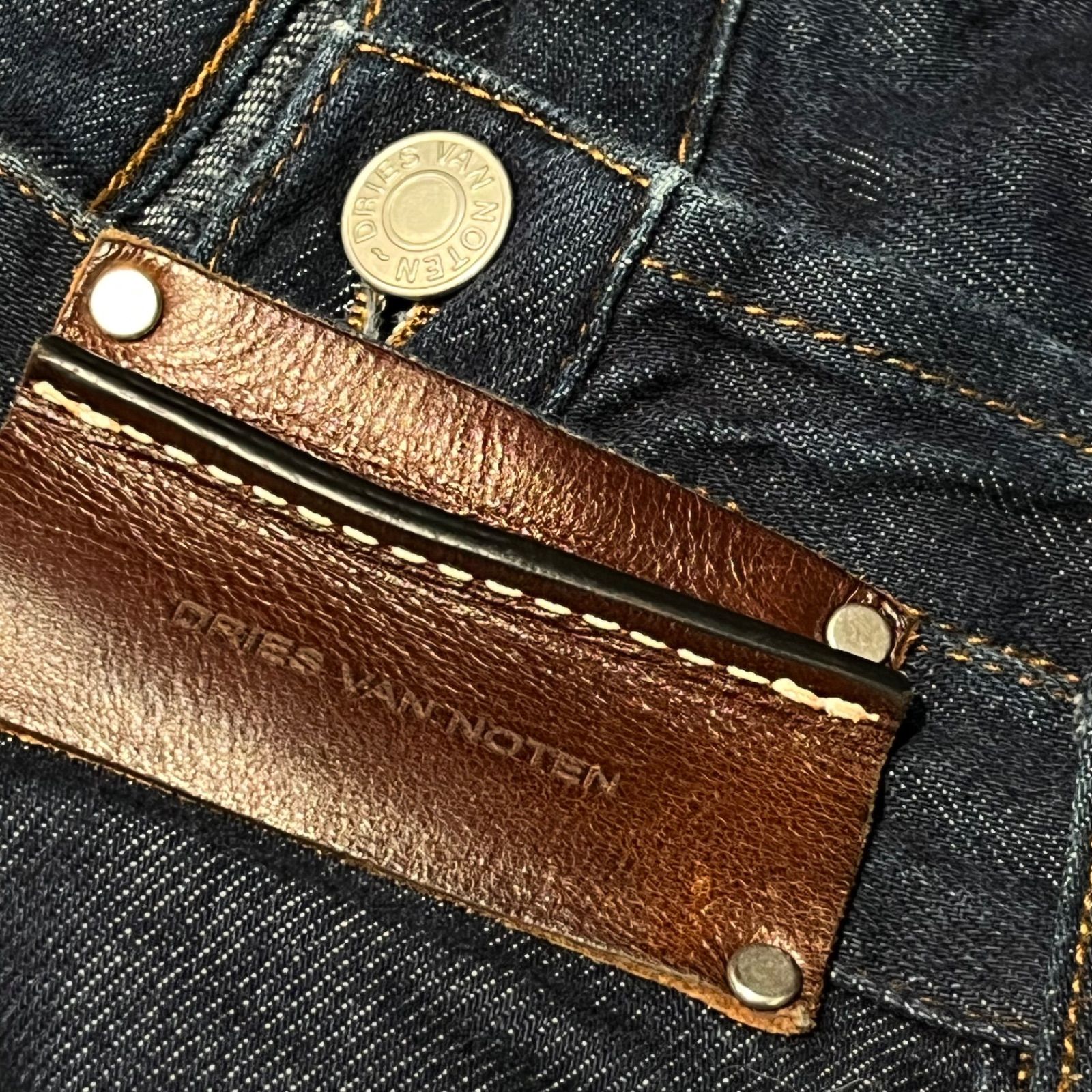 DRIES VAN NOTEN ドリスヴァンノッテン ワイド レッグ ボタンフライ ジーンズ