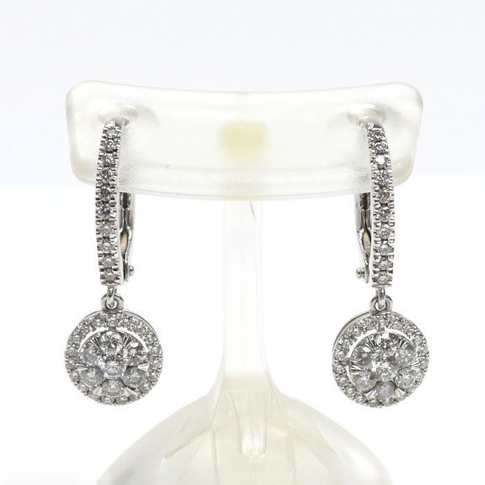 Vendome Aoyama ヴァンドーム青山 Pt950/K18WG ダイヤ ピアス