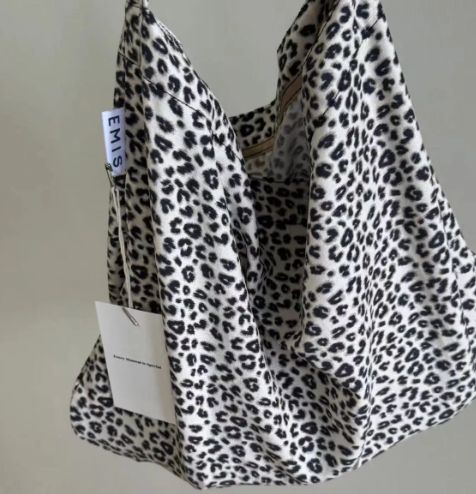 トートバッグ EMIS LOGO LEOPARD TOTE BAG 5BJH1571 トートバッグ EMIS LOGO LEOPARD TOTE BAG 5BJH1571