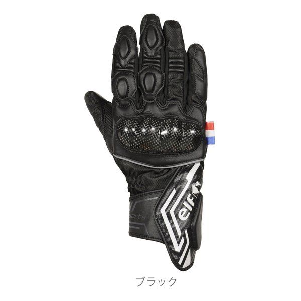 【新品】elf  エルフ バイク用 オールシーズン EG-A510 ビアッジオグローブ ブラック Mサイズ EG-A510/ブラック/M (2532833)