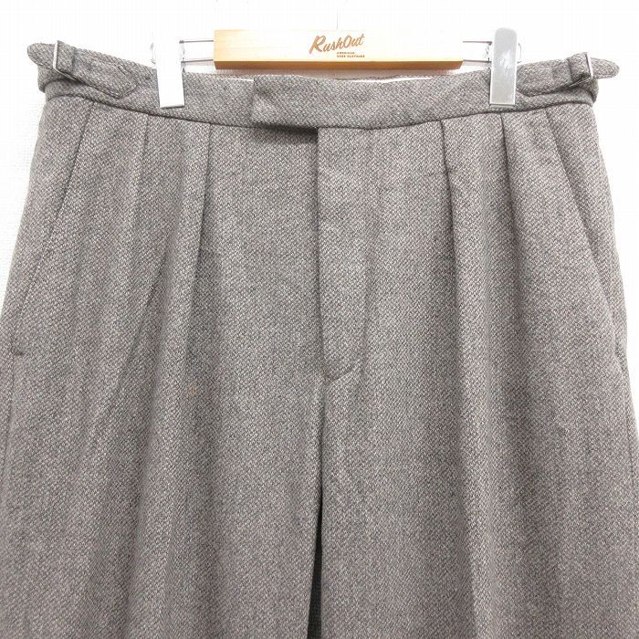 W 34 古着 ラルフローレン ブランド スラックス パンツ メンズ 90 s ウール タロン グレー 25 oct 18 ボトムス ロング