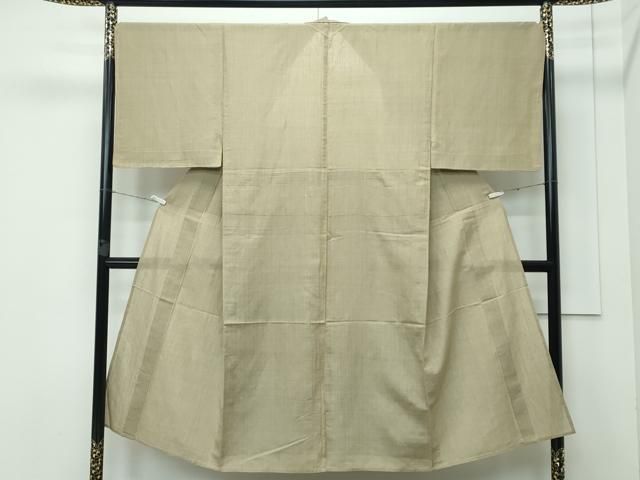 平和屋本店 上 夏物 男性 紗紬 色無地 油色 CZAA3540s5