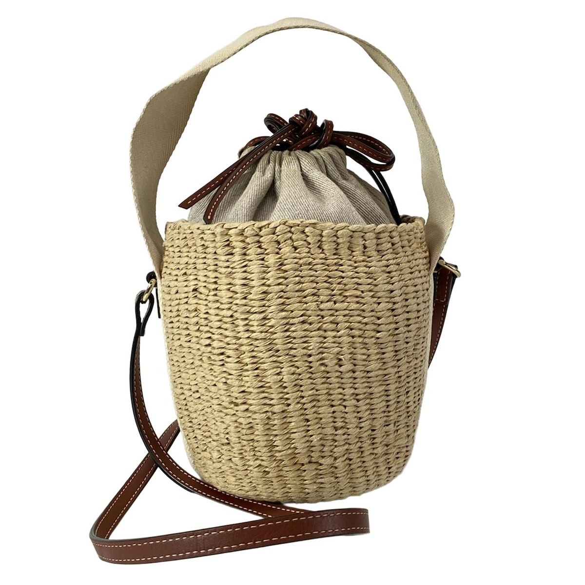 クロエ Chloe ショルダーバッグ ウッディ スモール バスケット ベージュ