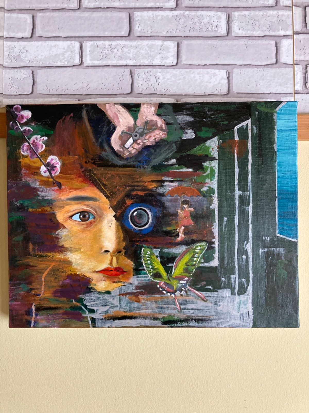 油彩画「Basement of the brain」 油彩画「Basement of the brain」