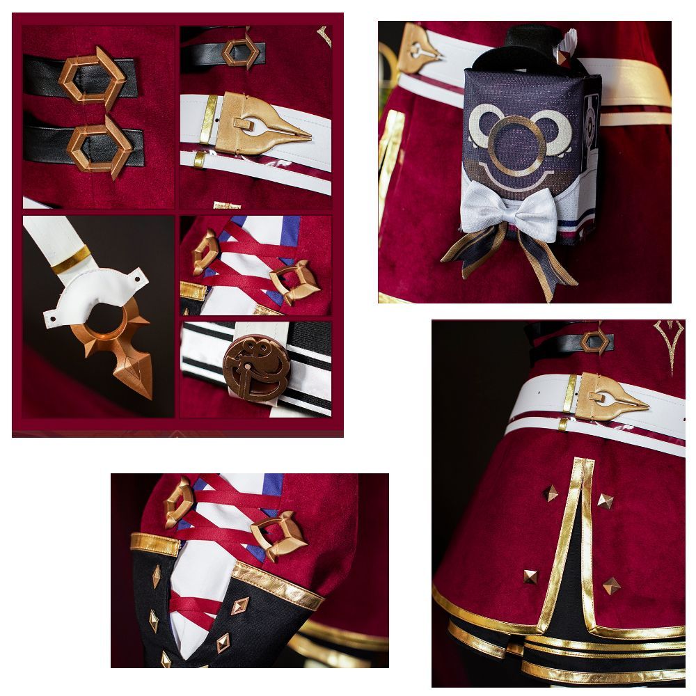 【即納フルセット】 原神 シャルロット コスプレ 衣装+ウィッグ+靴+道具 服