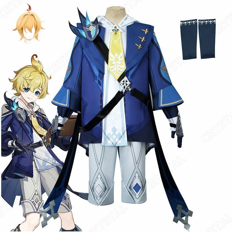 新品未使用原神 ミカ コスプレ衣装 ウイッグ付き 原神 げんしん