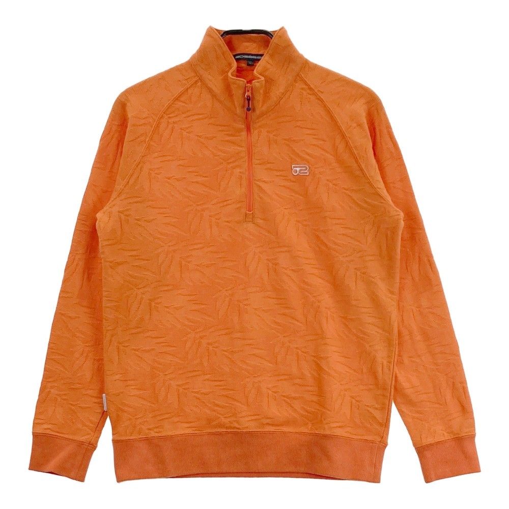 ROSASEN ロサーセン ハーフジップ ニットセーター オレンジ系 L