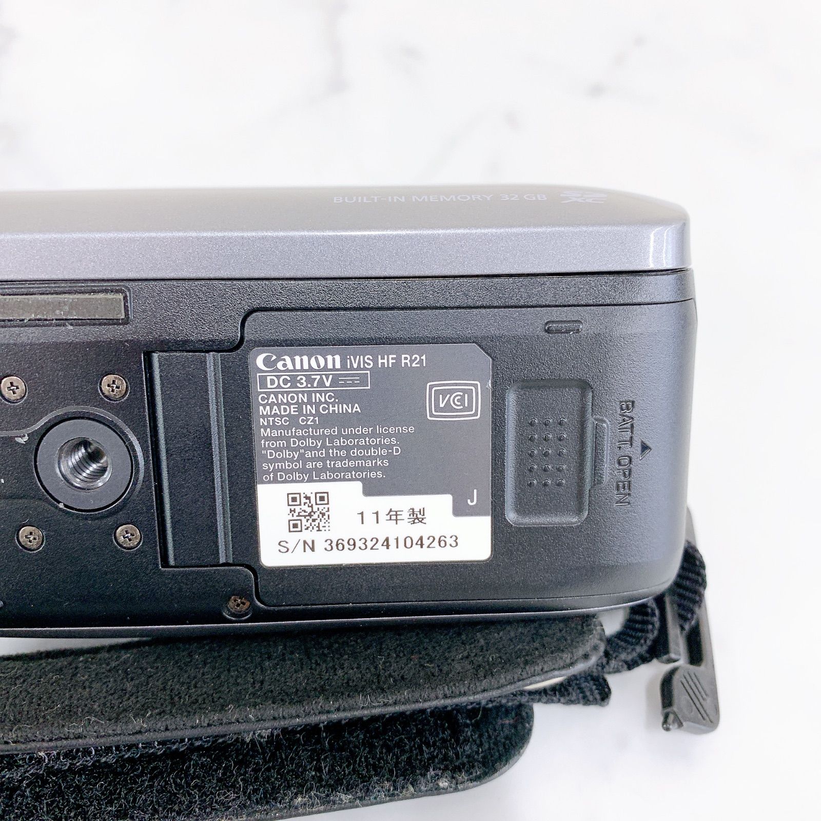 通電未確認】Canon キヤノン ivis HF R21 ビデオカメラ グレー