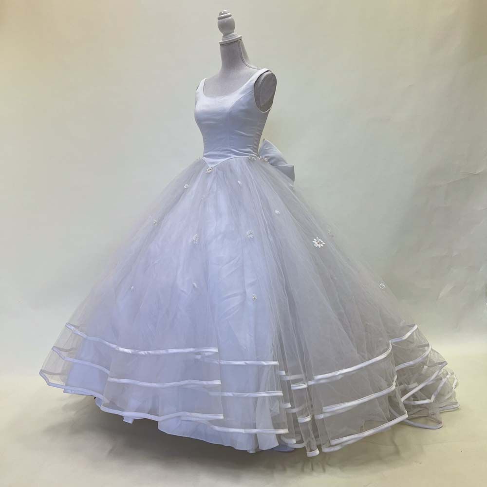 [327] ウエディングドレス １１号サイズ 中古 ウェディングドレス 中古 11号 Jeune mariee ホワイト