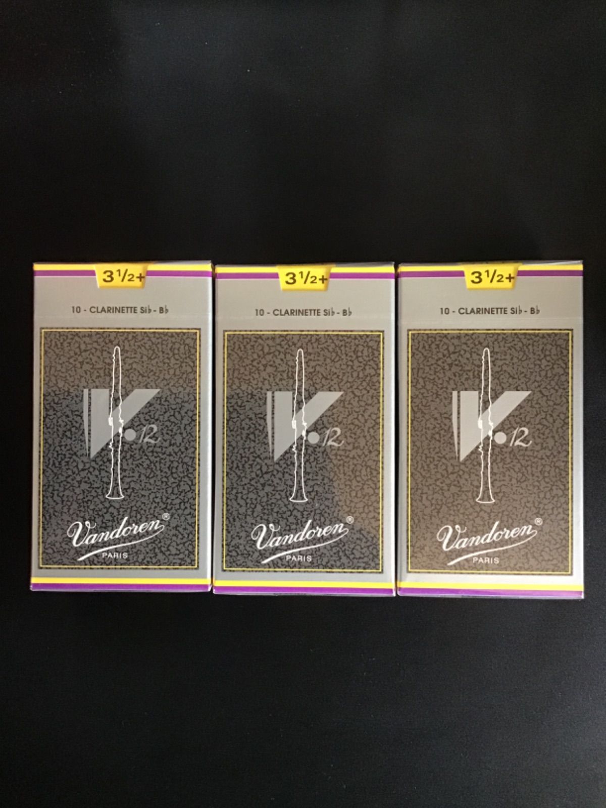 3箱セット バンドーレン B♭ クラリネット リード V12 3.5