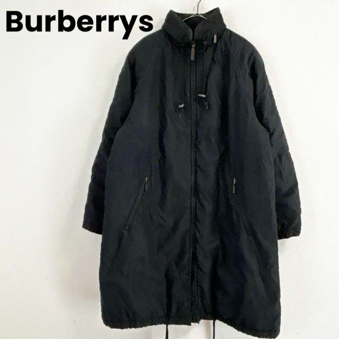 Burberrys バーバリーズ モッズコート ロング フード ブラック S