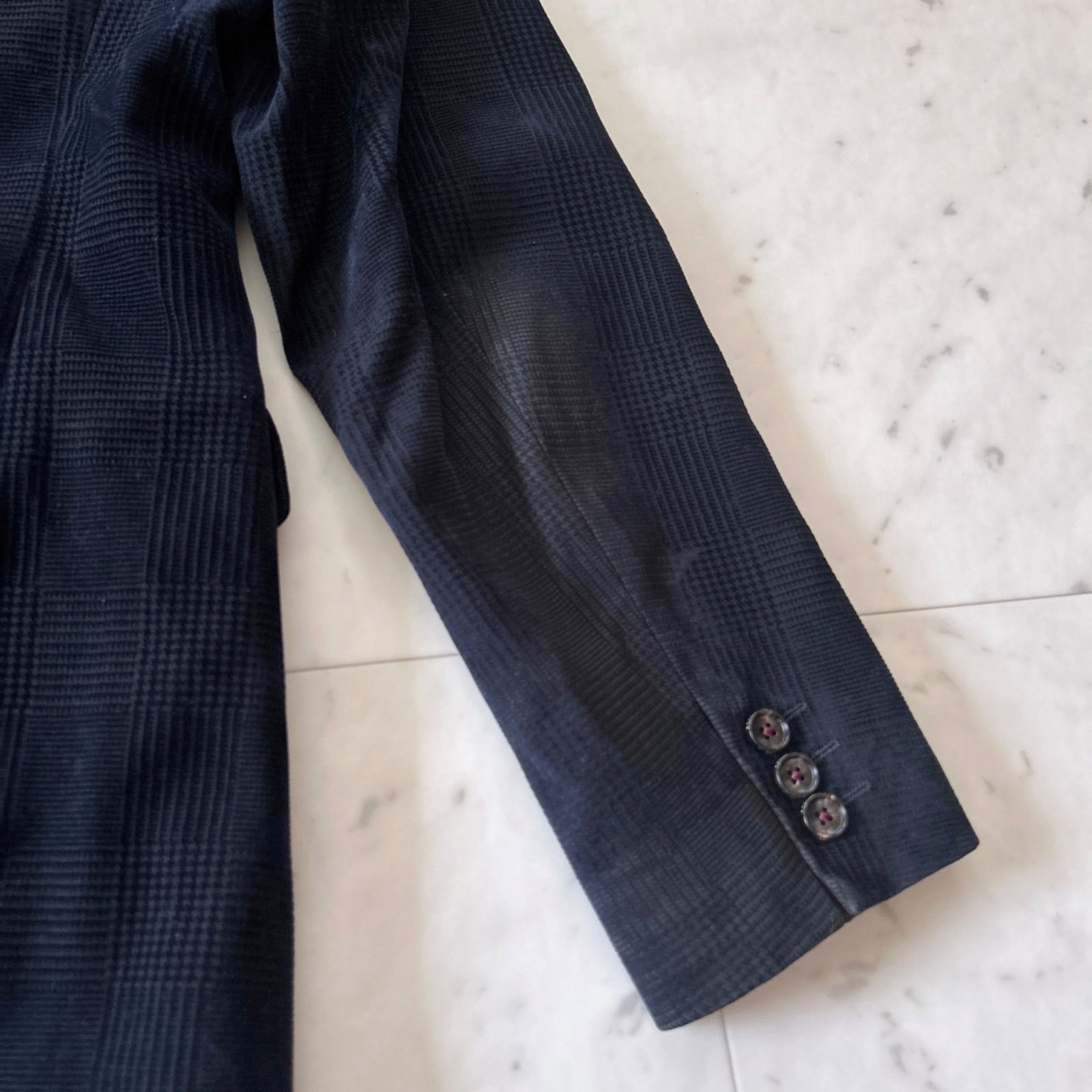 【未使用級】TED BAKER　ベロア テーラード ジャケット TED BAKER テッドベイカー ベロア ベルベット チェック