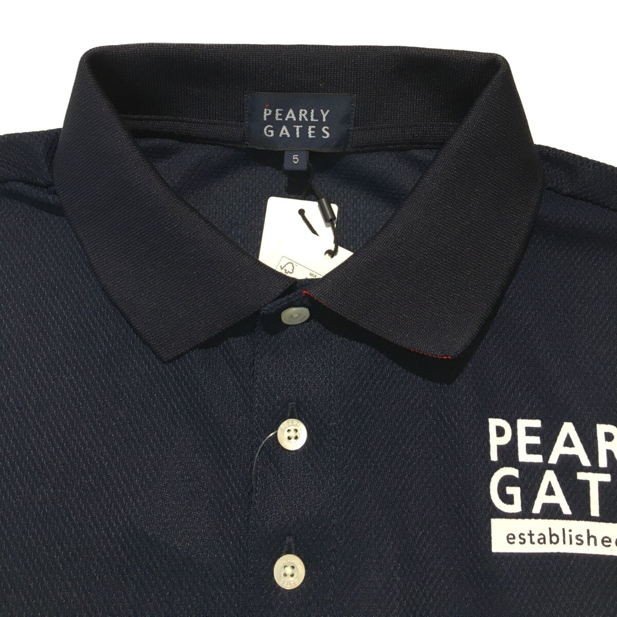 PEARLY GATES 半袖シャツ ネイビー 00 未使用品タグ付 PEARLY GATES ネイビー 半袖シャツ 89 サイズ4 - メルカリ