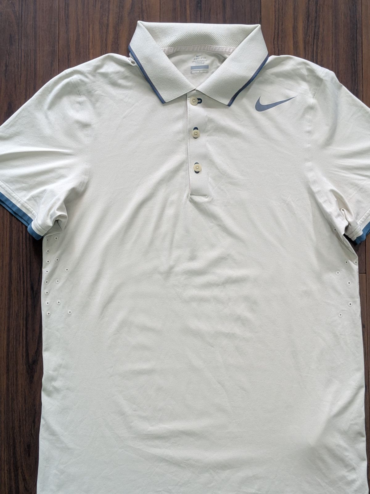 NIKE ナイキ テニス ポロシャツ ブルー M フェデラー ナイキ ロジャー