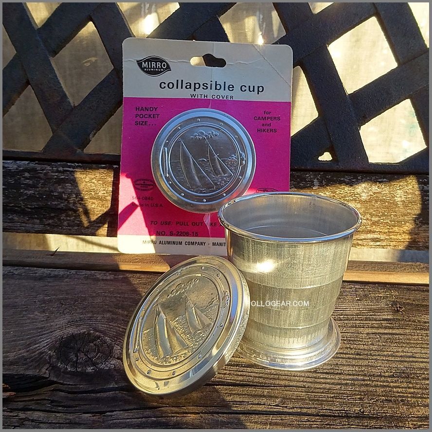60’s MIRRO★折り畳みカップ ビンテージ ミロ デッドストック VINTAGE 60's MIRRO ミロ 折り畳みカップ デッドストック USA製