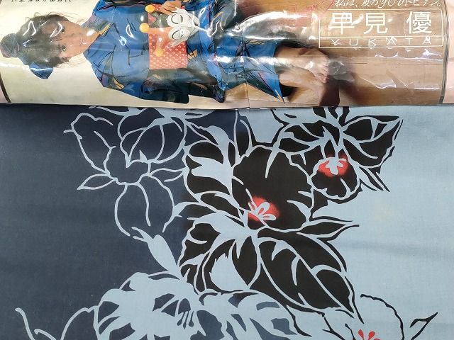 平和屋本店□浴衣反物 まとめて 込み上げ 45点 蝶 花柄 竜田川文様 