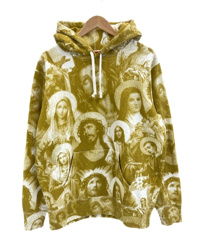 シュプリーム SUPREME Jesus and Mary Hooded Sweatshirt Gold