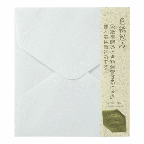 まとめ ミドリ カラー色紙包み 011白 34282-011 ×30セット