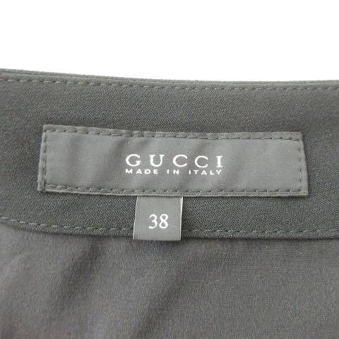 GUCCI グッチ 現行タグ ラメプリーツスカート膝下丈 シルバー ブラック GUCCI 現行タグ ラメプリーツスカート 膝下丈 シルバー ブラック