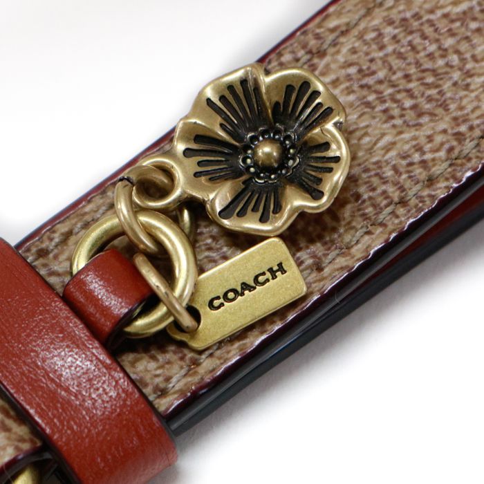 コーチ COACH ティーローズ バッグチャーム BORWN ブラウン 公式