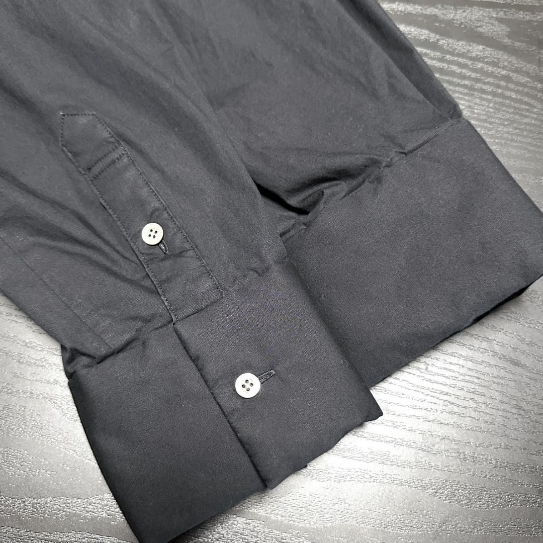 ENFOLD SOMELOS コットンパディングシャツ 中綿入り 手洗い可 黒