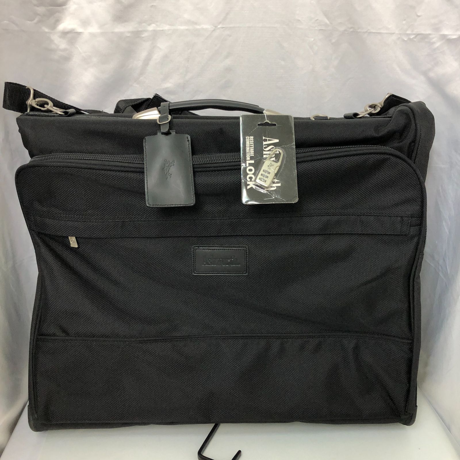 Ashworth ガーメントバッグ 旅行用バッグ ブラック SGAW10-8163
