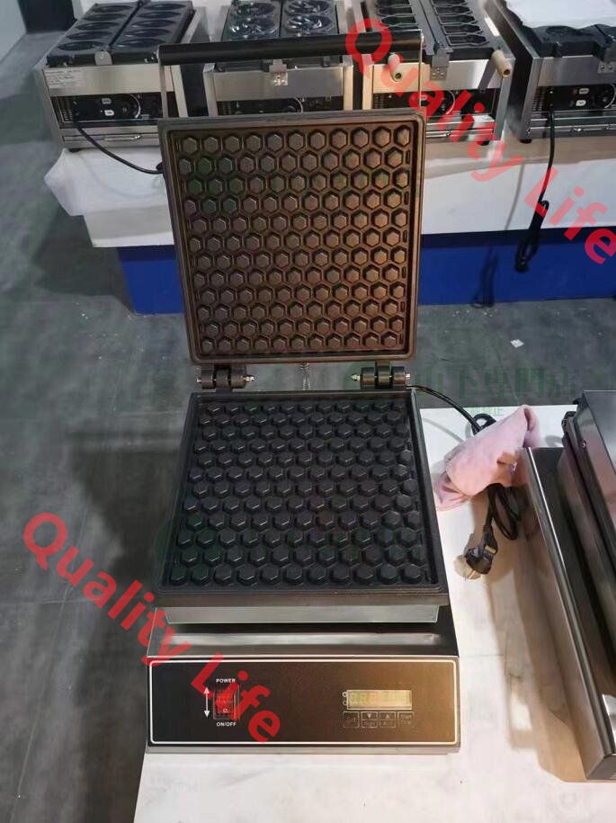 ハチの巣 ワッフル マシン ワッフルメーカー ス デジタルディスプレイ付き 単相 1 0０V|業務用