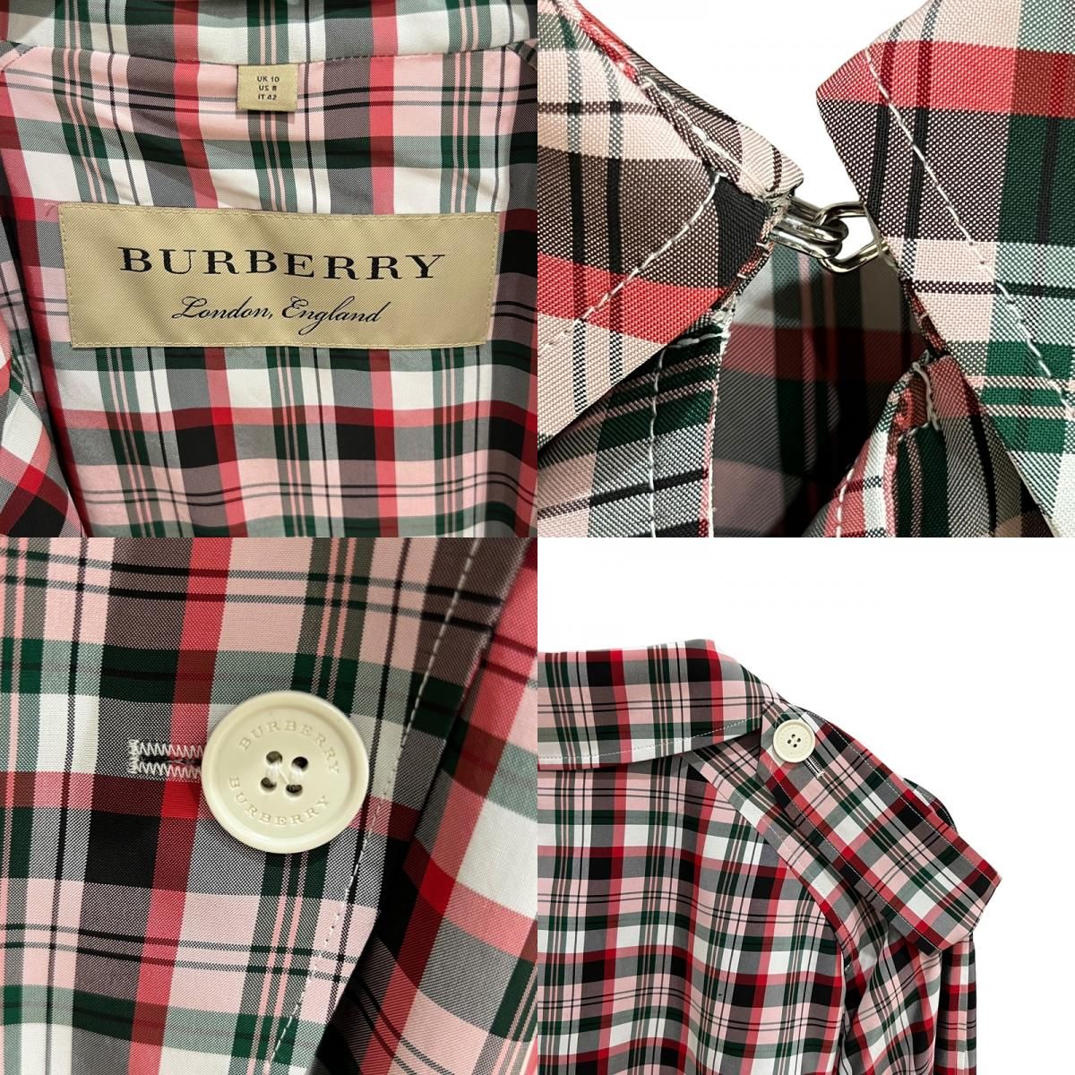 バーバリーロンドン BURBERRY LONDON ベルテッドトレンチコート チェック 42 8002346 マルチカラー レーヨン レディース  トレンチコート - メルカリ