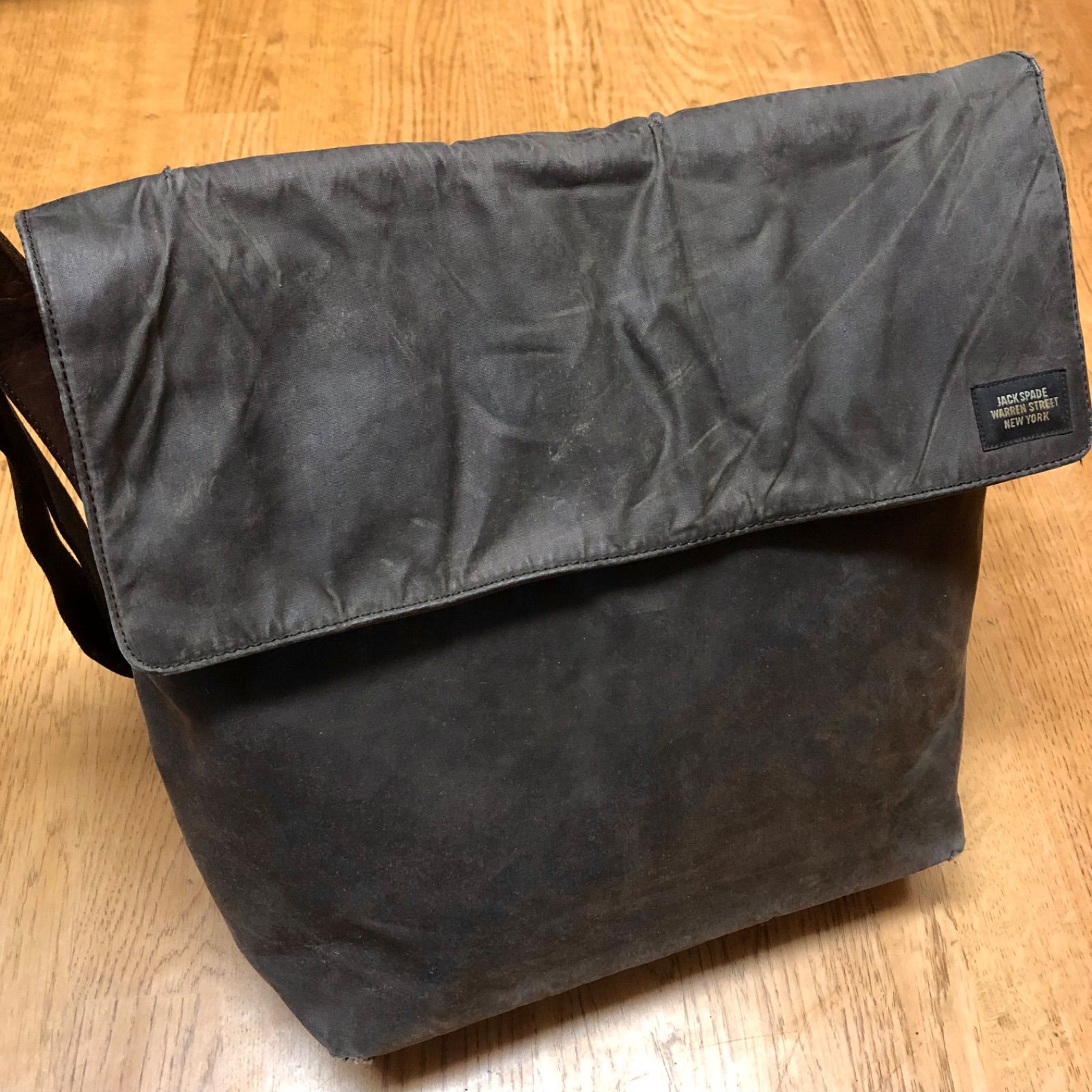 JACK SPADE ジャックスペード メッセンジャーバッグ ワックス加工 