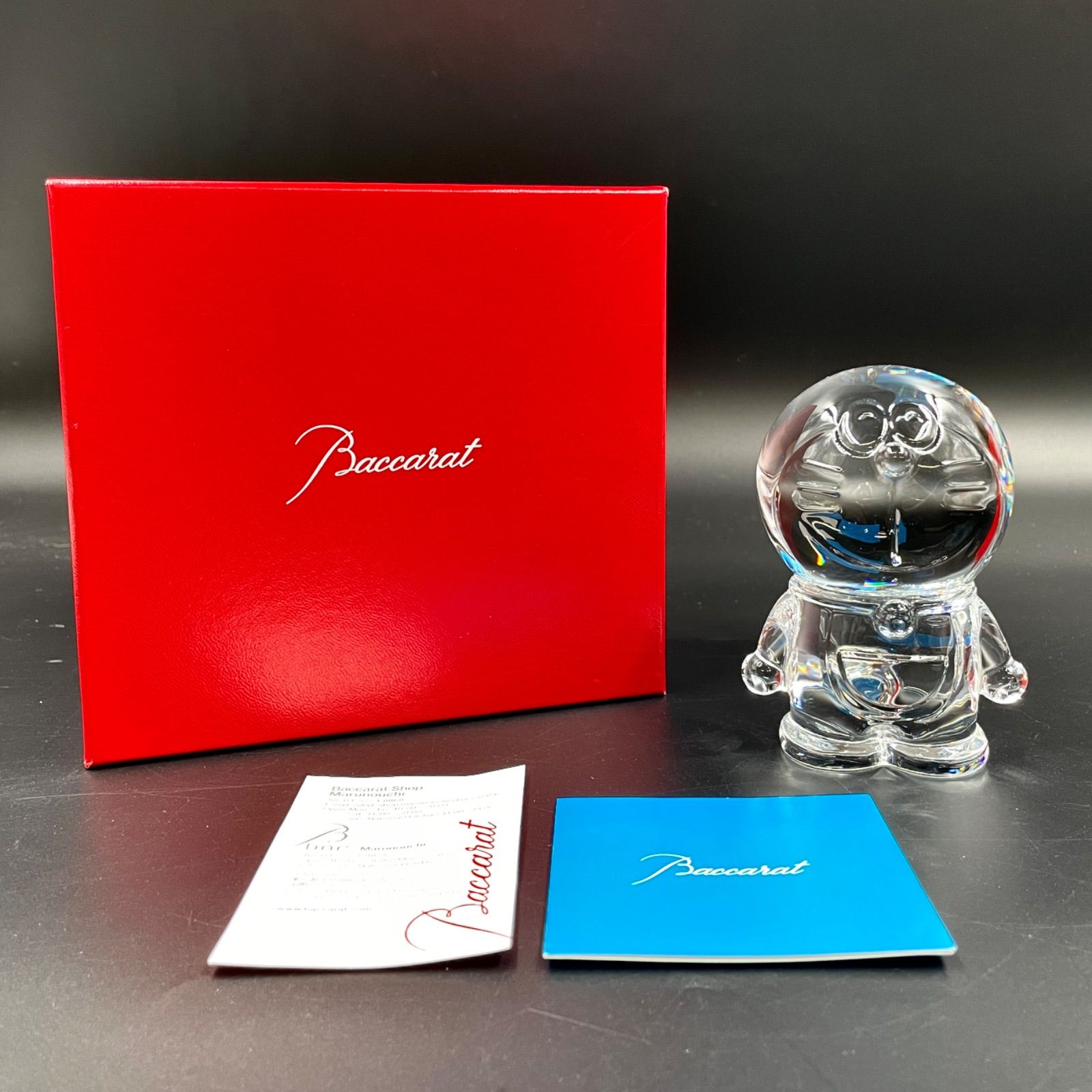 美品 Baccarat バカラ ドラえもん フィギュリン クリスタル オブジェ