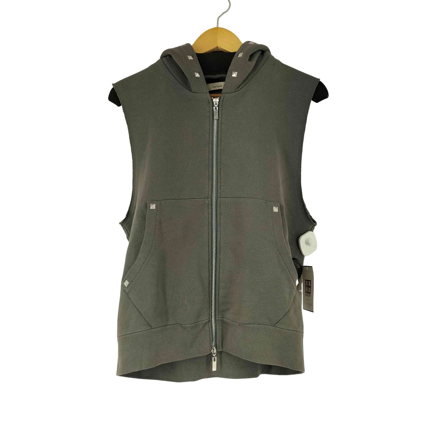 トップス JentLouis Studded Sleeveless Hoodie jent louis Studded sleeveless hoodie / zip hoodie Size: L