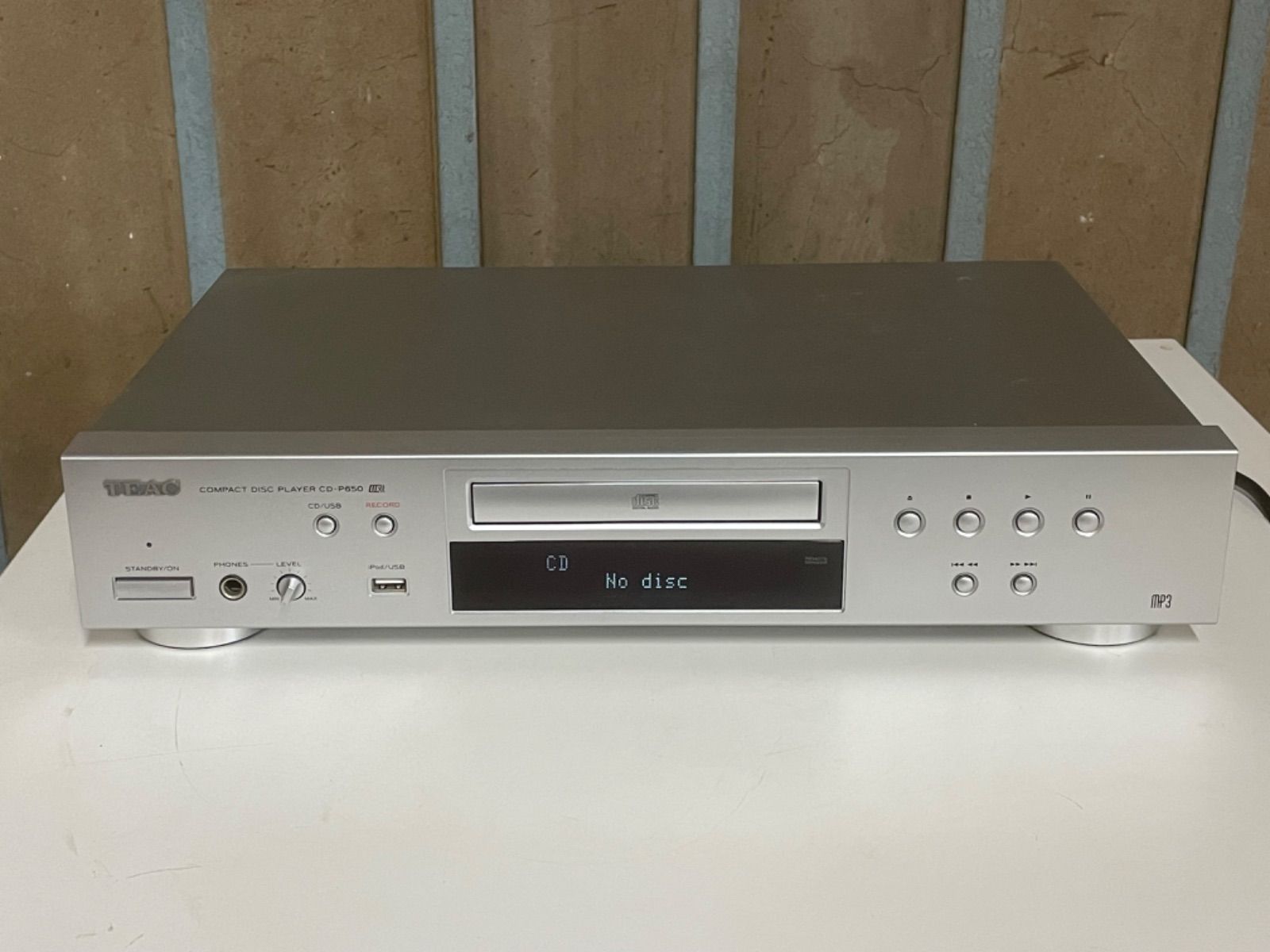 TEAC CDプレイヤー CD-P650 13年製 リモコン 取扱説明書付き